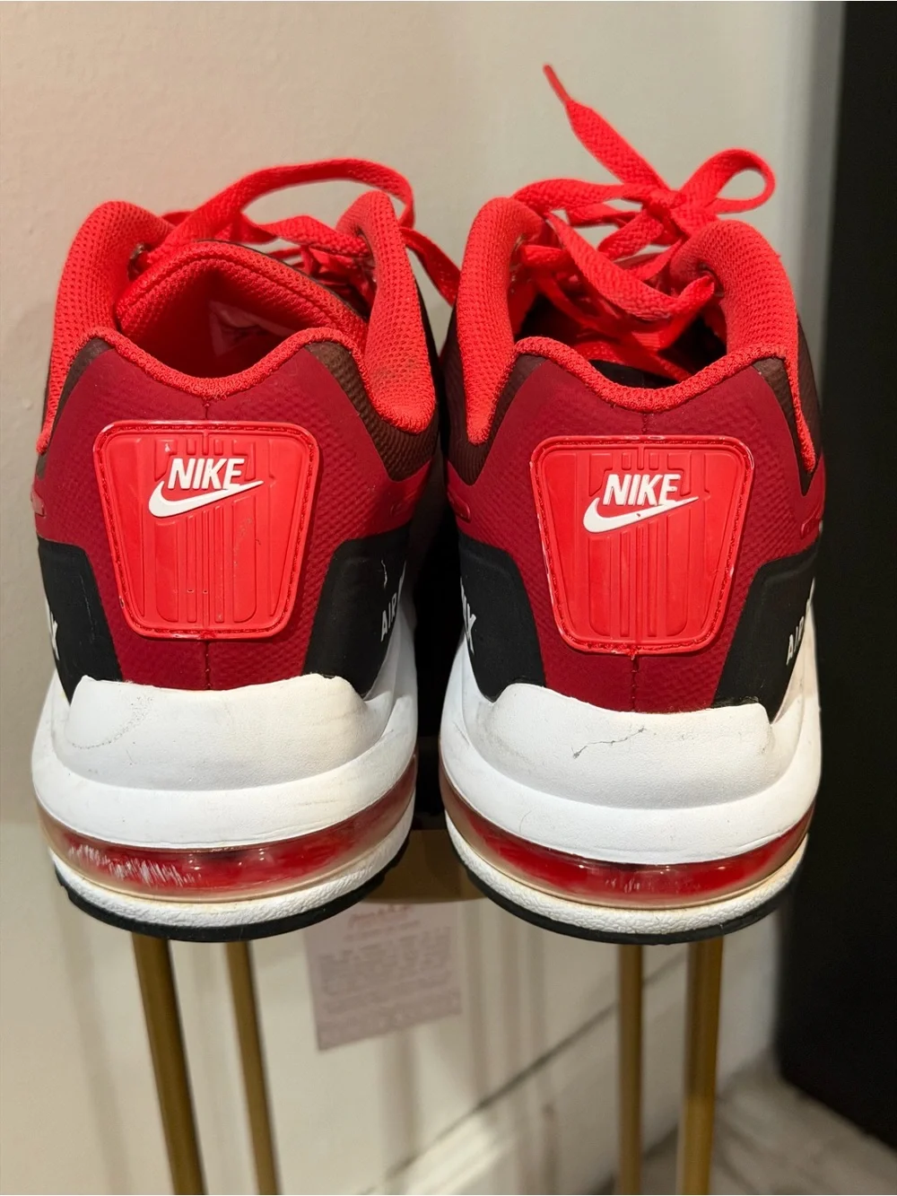 Nike Men’s Red and Black Low-Top Sneakers